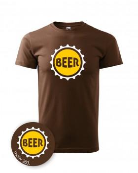 Poháry.com® Tričko pro pivaře 283 hnědé