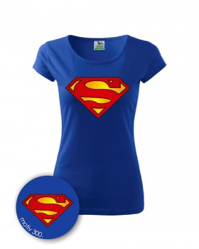 Poháry.com® Tričko Superman 300 král.modrá XS dámské