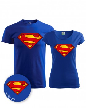 Poháry.com® Trička pro páry Superman 299 král.modrá
