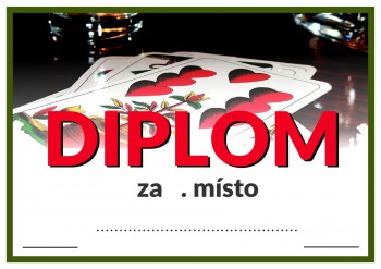 Poháry.com® Diplom mariáš D109