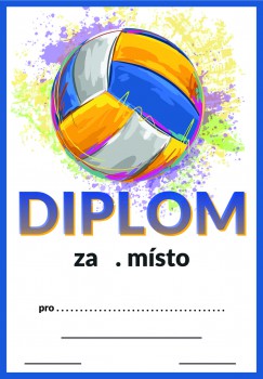 Poháry.com® Diplom volejbal D112