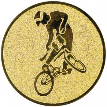 Poháry.com® Emblém cyklotriál zlato 25 mm