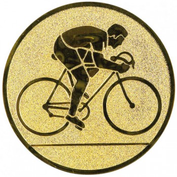 Poháry.com® Emblém cyklistika zlato 25 mm