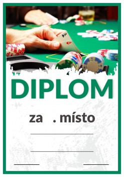 Poháry.com® Diplom poker D203