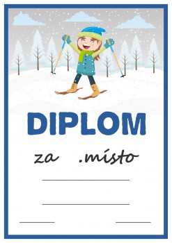 Poháry.com® Diplom lyžování D116