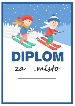Poháry.com® Diplom lyžování D117