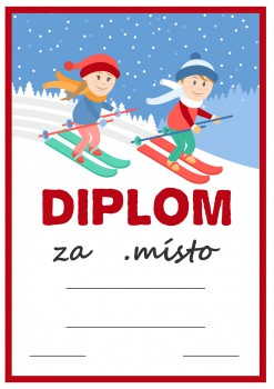 Poháry.com® Diplom lyžování D118