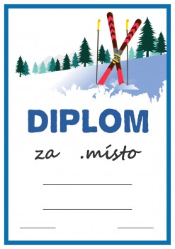 Poháry.com® Diplom lyžování D119