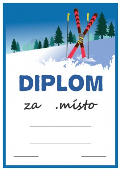 Poháry.com® Diplom lyžování D120