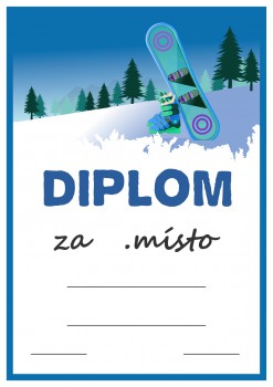 Poháry.com® Diplom lyžování D122