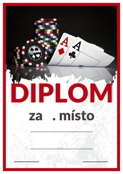Poháry.com® Diplom poker D129