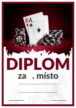 Poháry.com® Diplom poker D130