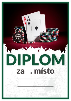 Poháry.com® Diplom poker D131