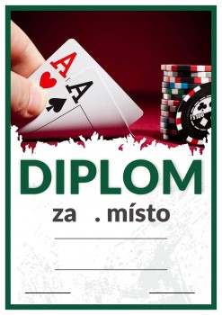Poháry.com® Diplom poker D133