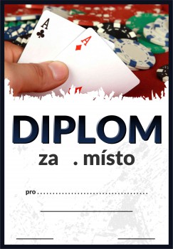 Poháry.com® Diplom poker D136