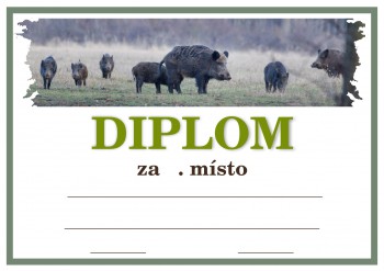 Poháry.com® Diplom divočák D146