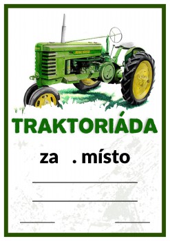 Poháry.com® Diplom traktoriáda D154