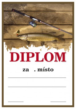 Poháry.com® Diplom rybaření D165
