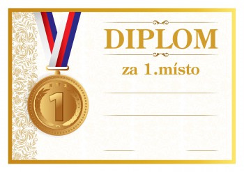 Poháry.com® Diplom 1.místo D190
