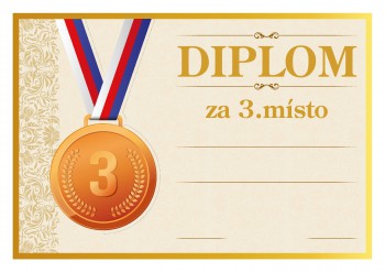 Poháry.com® Diplom 3.místo D189
