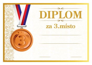 Poháry.com® Diplom 3.místo D192