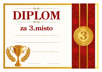 Poháry.com® Diplom 3.místo D195