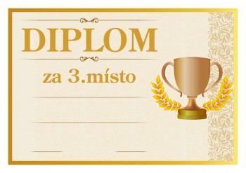 Poháry.com® Diplom 3.místo D198