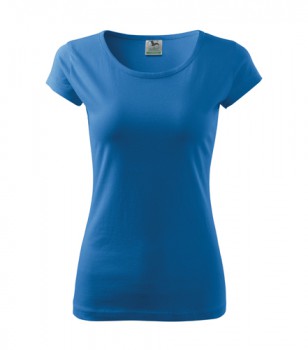 Poháry.com® Dámské tričko PURE azurové L dámské
