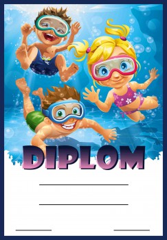Poháry.com® Diplom plavání D204