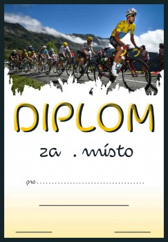 Poháry.com® Diplom cyklistika D212