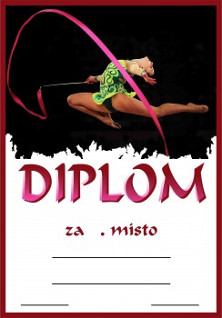 Poháry.com® Diplom gymnastika D225