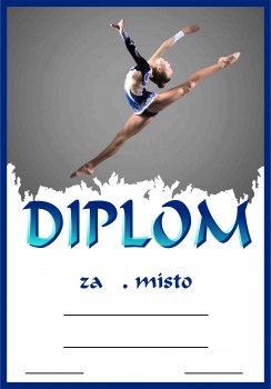 Poháry.com® Diplom gymnastika D226