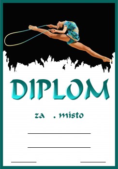 Poháry.com® Diplom gymnastika D227