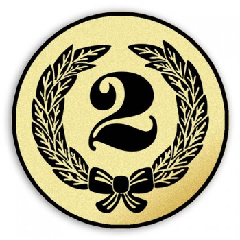 Poháry.com® Emblém tištěný 2. místo 25 mm
