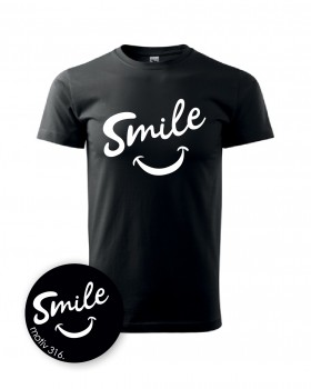 Poháry.com® Tričko Smile 316 černé XXL pánské
