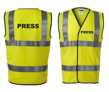 Poháry.com® Reflexní vesta žlutá Press M unisex