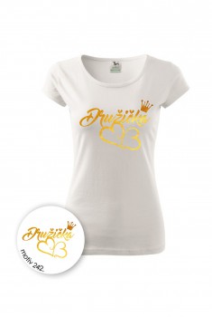 Poháry.com® Svatební tričko pro družičku 541 bílé XXL dámské