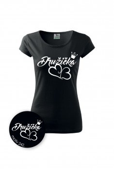Poháry.com® Svatební tričko pro družičku 544 černé S dámské