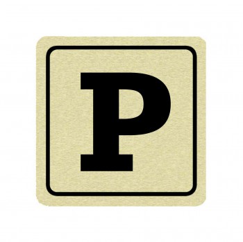 Poháry.com® Piktogram parkování zlato
