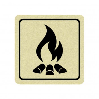 Poháry.com® Piktogram oheň zlato