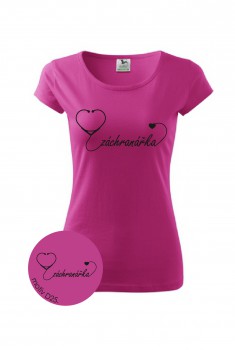 Poháry.com® Tričko záchranářka D25 růžové XL dámské