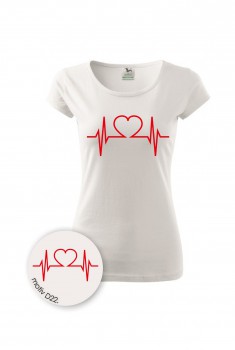 Poháry.com® Tričko pro zdravotní sestřičku D22 bílé XS dámské