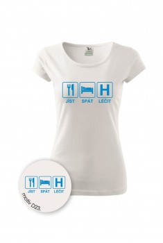 Poháry.com® Tričko pro zdravotní sestřičku D23 bílé XS dámské